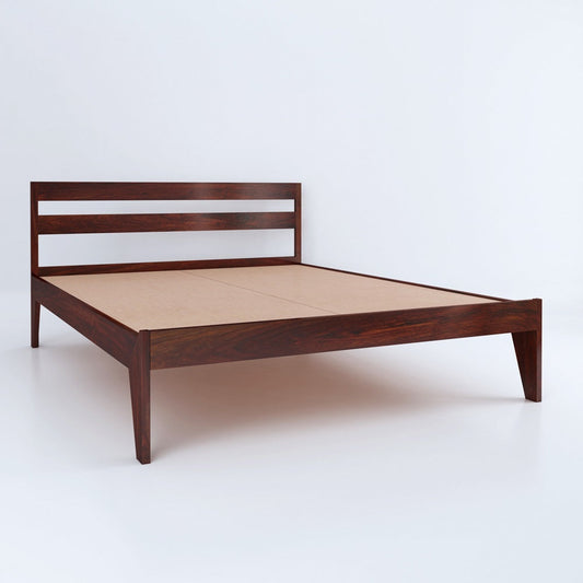 Dreamer King Size Bed-Mahogany