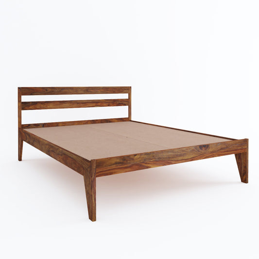 Ewine King Size Bed-Teak